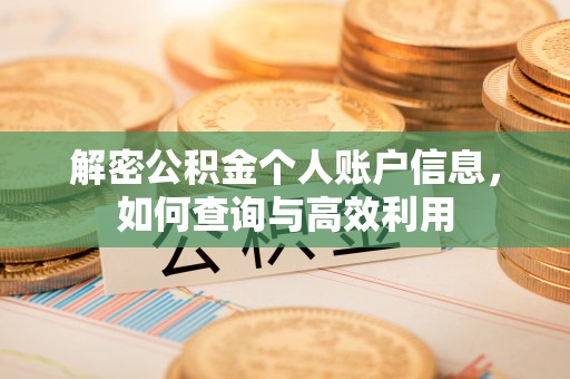 韩城解密公积金个人账户信息，如何查询与高效利用