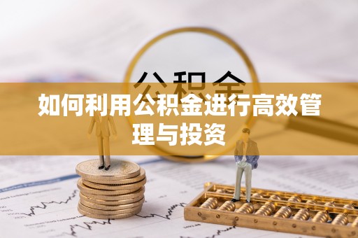 韩城如何利用公积金进行高效管理与投资